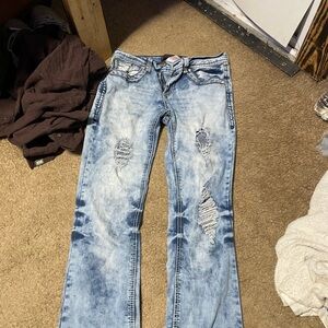 Distressed Light Blue Women's Jeans